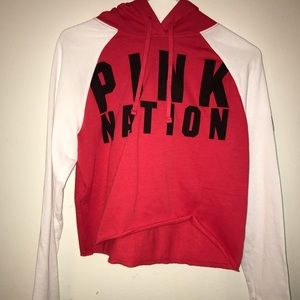 PINK crop sweatshirt size S